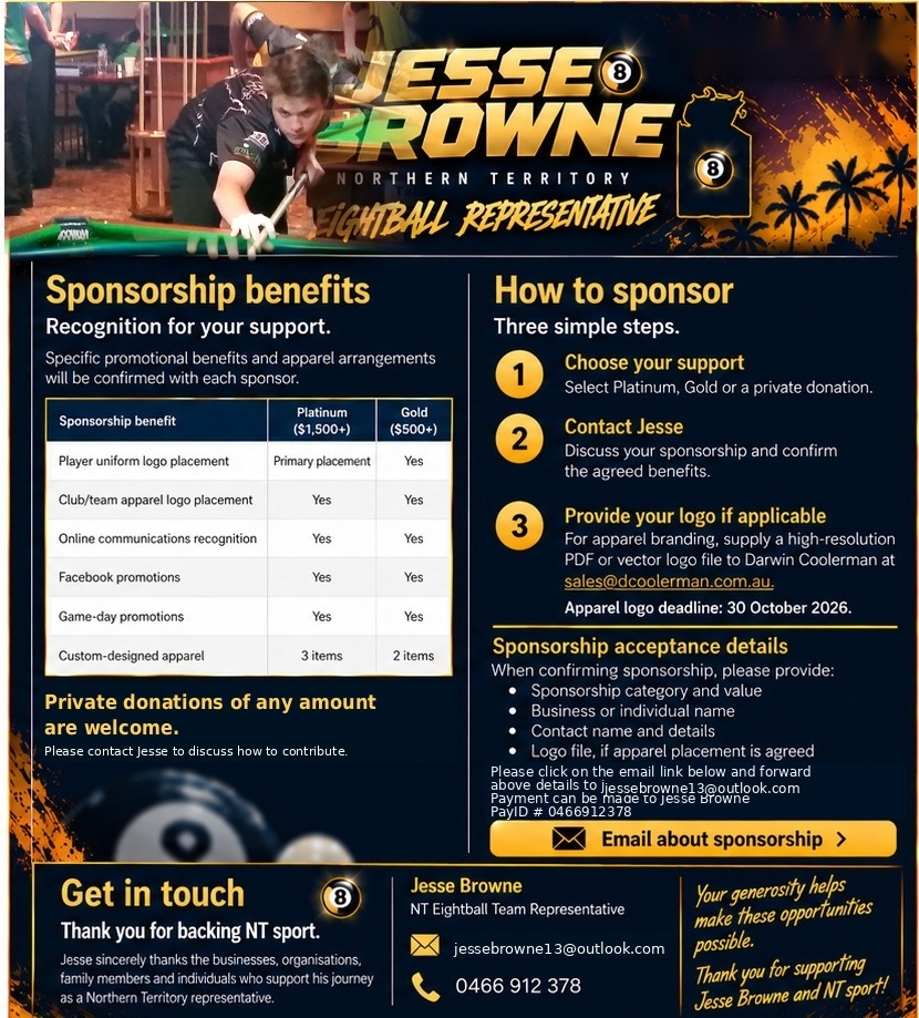 Sponsorship benefits, how to sponsor and contact details